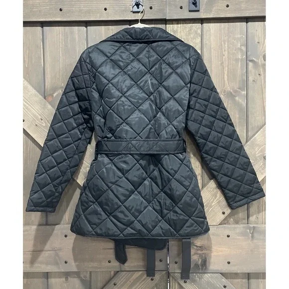 NWT Rebecca Minkoff Diamond Quilted Jacket Wrap Collar Women's M MSRP $268